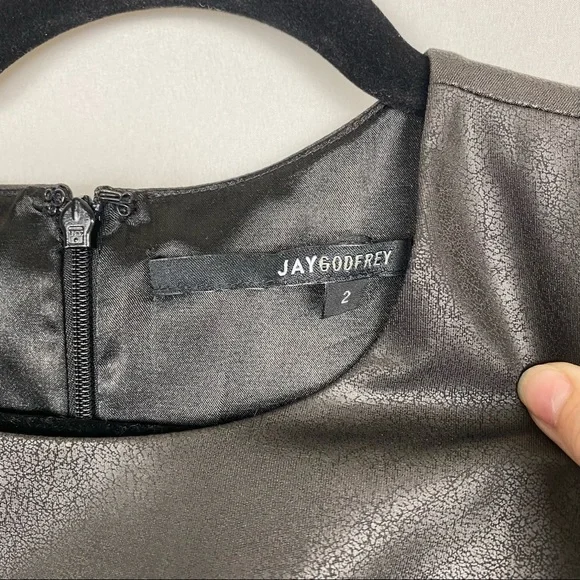 Jay Godfrey Black Chest Cutout Dress - Picture 7 of 10